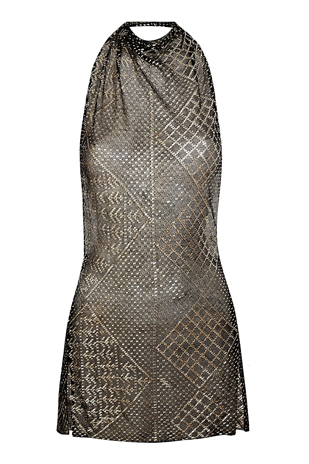 1920's Egyptian High Neck Mini Dress