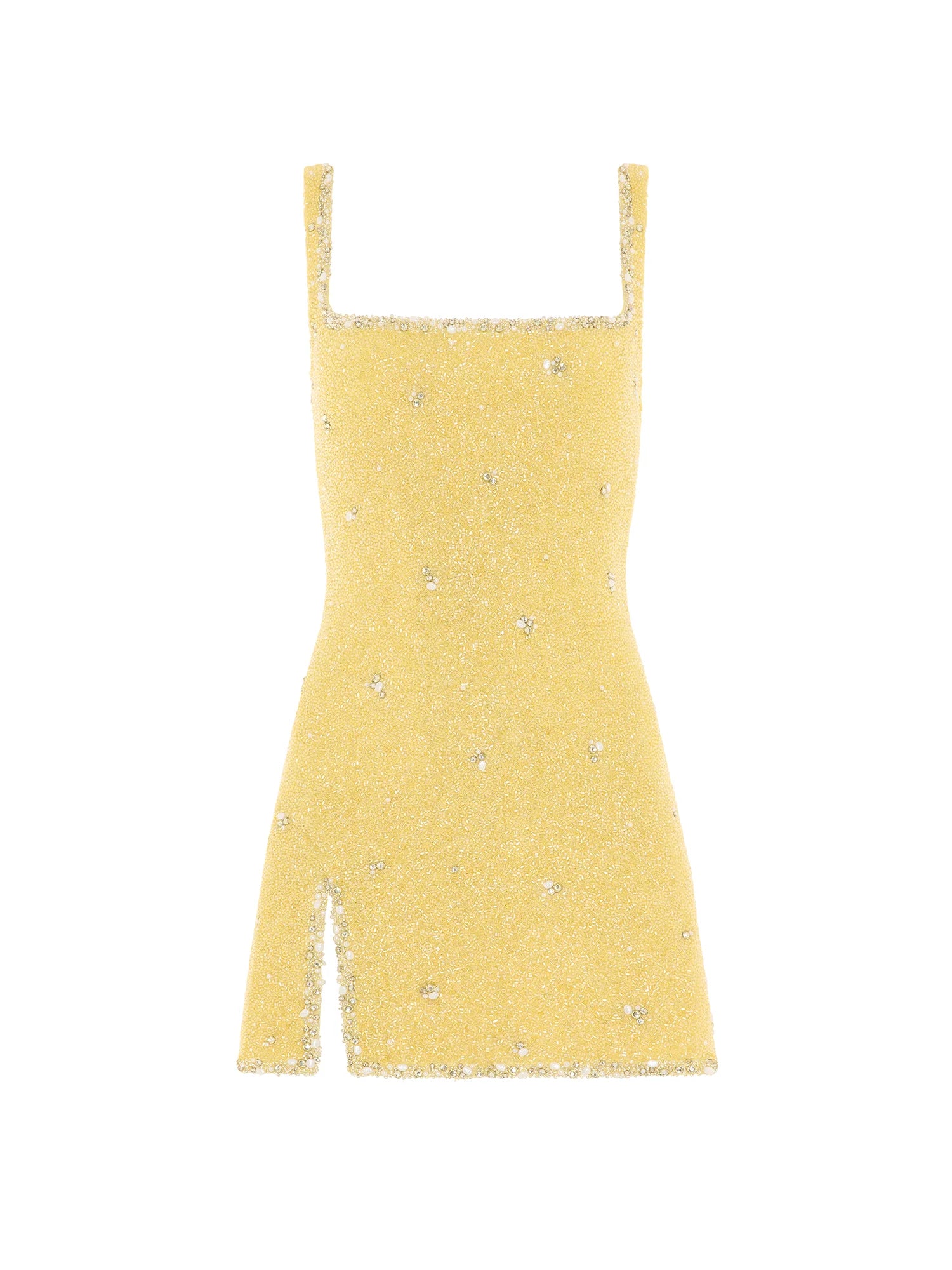 Athena Mini Dress - Lemon - Image 5