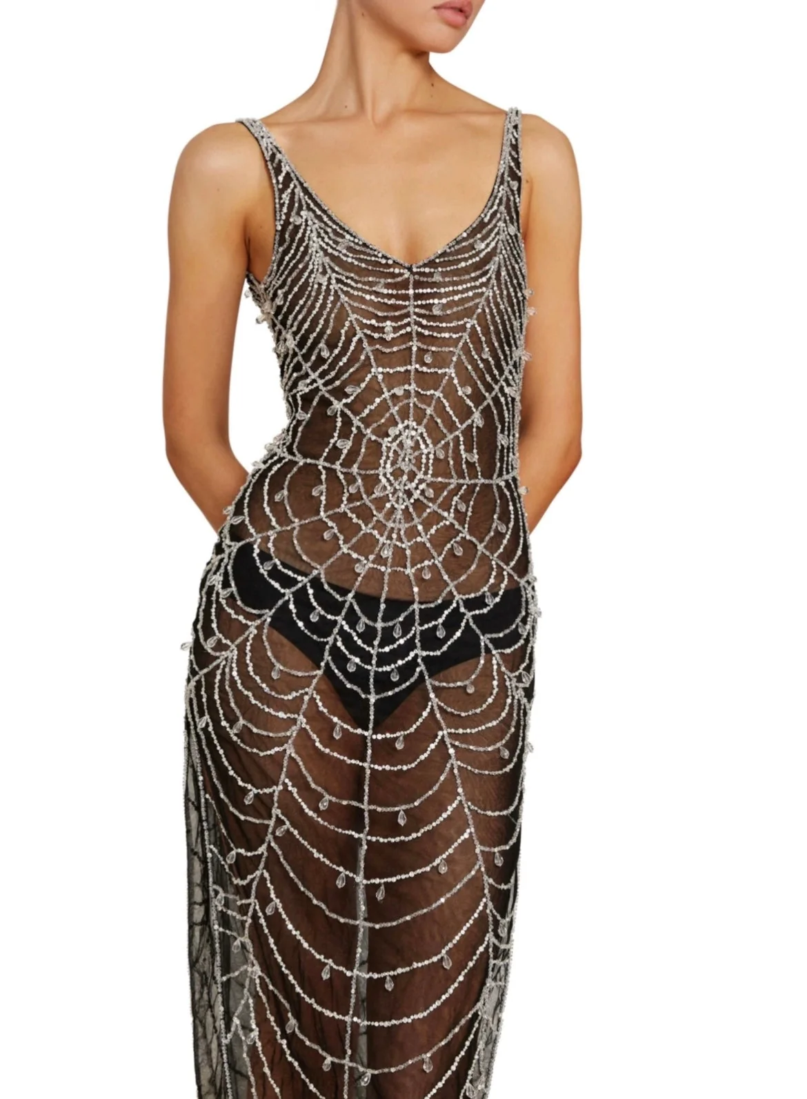 Cobweb Midi Dress - Image 3