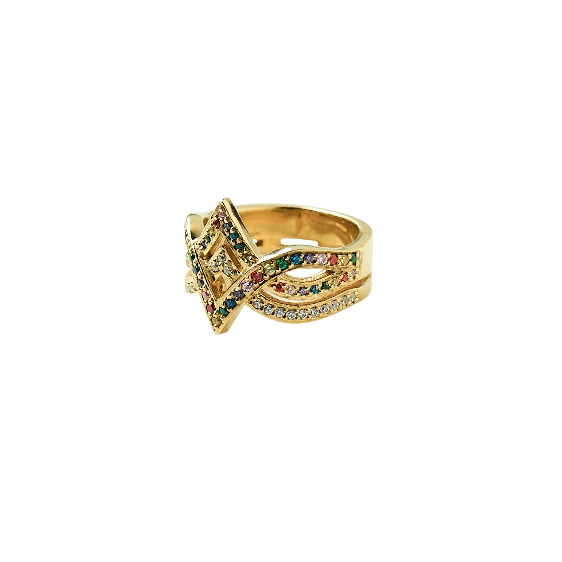 Rainbow V Ring - Image 3