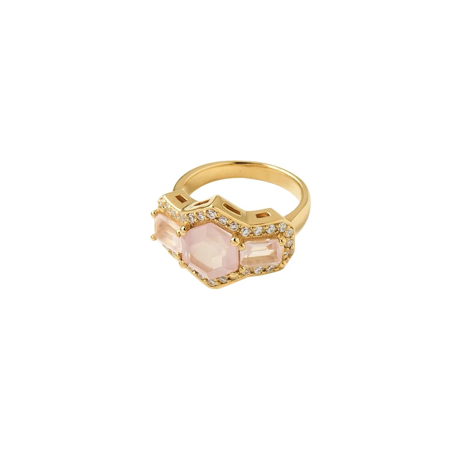 Rose Quartz Love Ring - Image 3